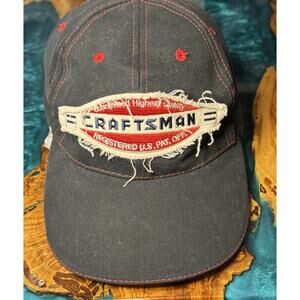 Vintage Craftsman Hat w/ Built-In LED Light – Distressed Workwear Cap Black